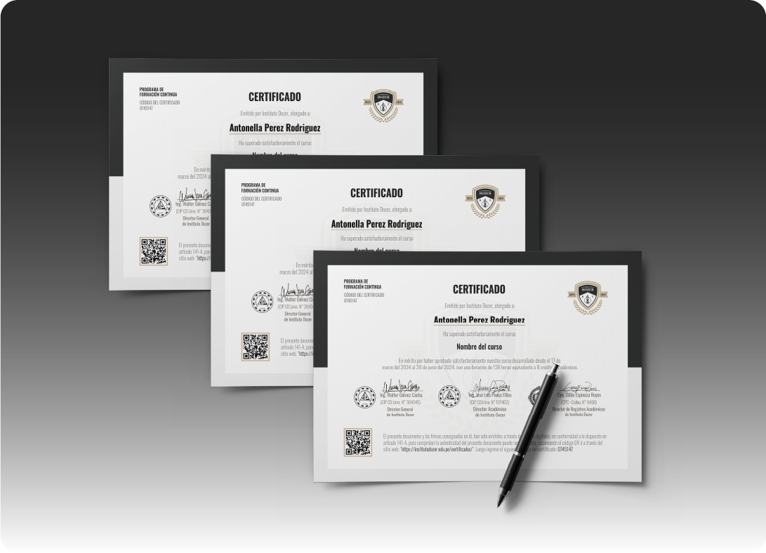Certificado Dozer