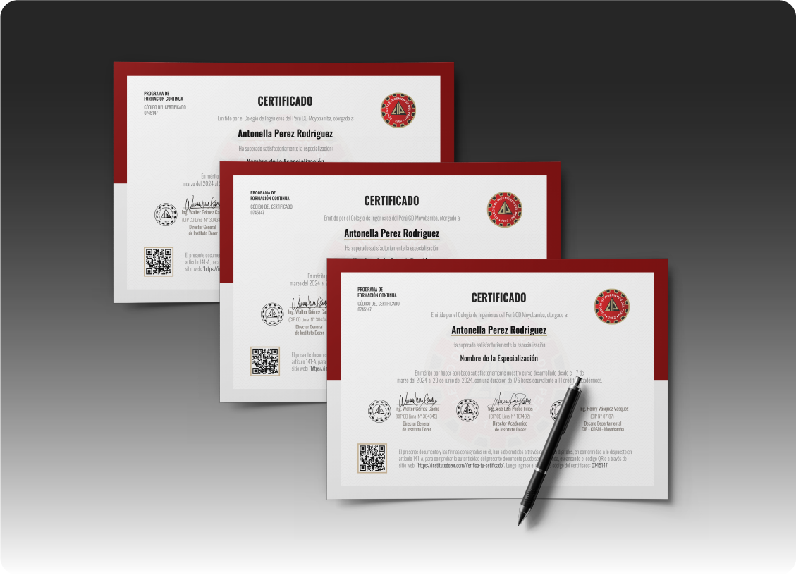 Certificado Colegio de Ingenieros